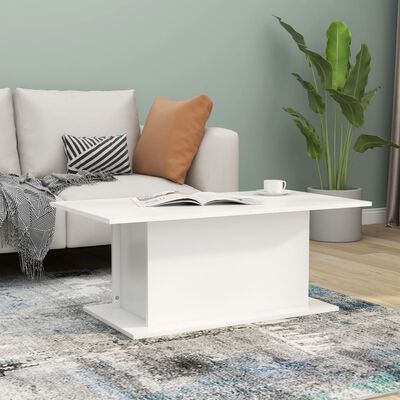 vidaXL Konferenční stolek bílý 102 x 55,5 x 40 cm dřevotříska