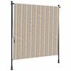 vidaXL Venkovn&iacute; roleta žlut&aacute; a b&iacute;l&aacute; 150 x 270 cm textil a ocel