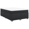 vidaXL Box spring postel s matrac&iacute; čern&aacute; 160x200 cm uměl&aacute; kůže