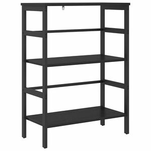 vidaXL Knihovna 2 &uacute;rovn&iacute; 60 x 29,5 x 81 cm Kompozitn&iacute; dřevo Čern&yacute; dub