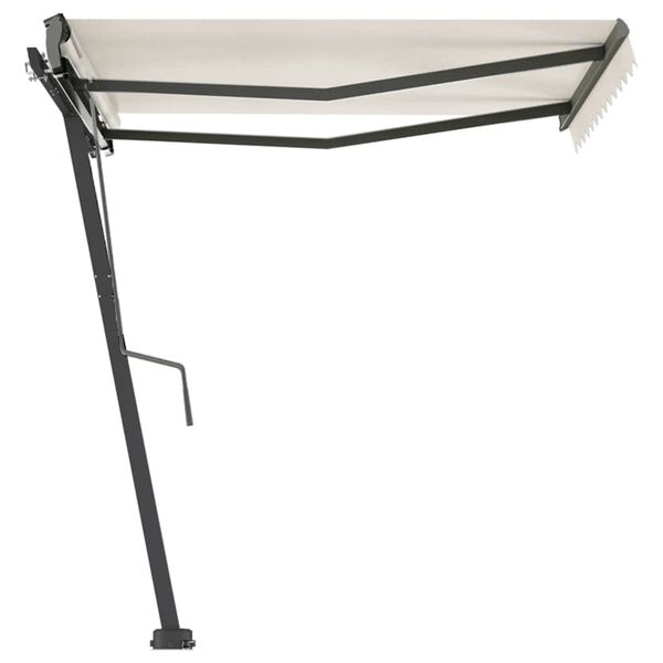 vidaXL Volně stoj&iacute;c&iacute; ručně zatahovac&iacute; mark&yacute;za 300 x 250 cm kr&eacute;mov&aacute;