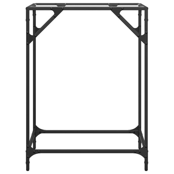 vidaXL Konzolov&yacute; stolek průhledn&aacute; skleněn&aacute; deska 60 x 35 x 81 cm ocel