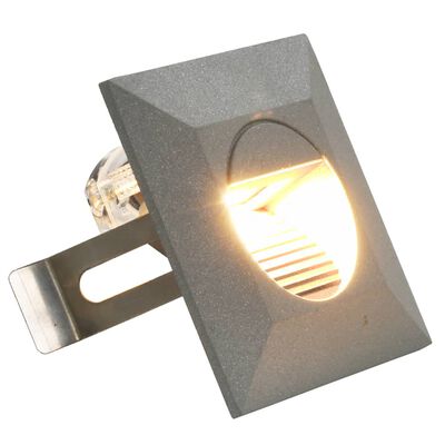 vidaXL Venkovní LED nástěnná svítidla 6 ks 5 W stříbrná čtvercová