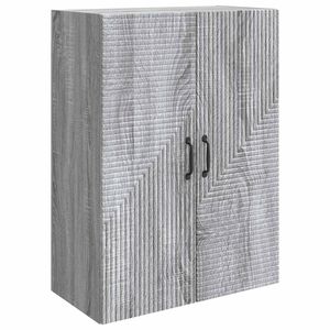 vidaXL N&aacute;stěnn&aacute; skř&iacute;ň &Scaron;ed&yacute; Sonoma 66 x 34,5 x 90 cm Kompozitn&iacute; dřevo