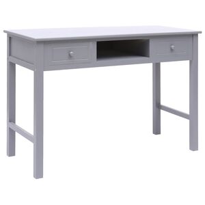 vidaXL Psac&iacute; stůl &scaron;ed&yacute; 110 x 45 x 76 cm dřevo