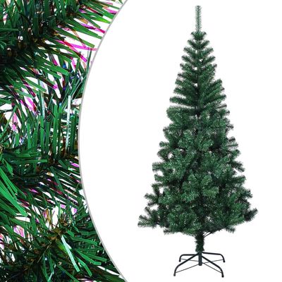 vidaXL Umělý vánoční stromek s duhovým jehličím zelený 240 cm PVC