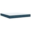 vidaXL Box spring postel s matrac&iacute; modr&aacute; 180 x 200 cm samet