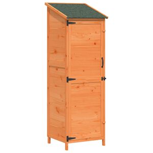 vidaXL Zahradn&iacute; shed Hněd&aacute; 59,5 x 56 x 176,5 cm Kompozitn&iacute; dřevo