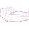 vidaXL Box spring postel s matrac&iacute; čern&aacute; 160x210 cm samet