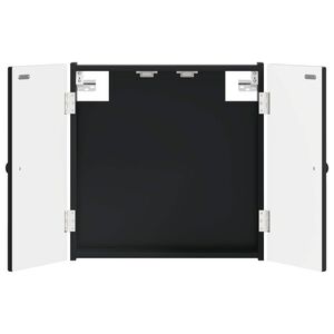 vidaXL Skř&iacute;ň na terče EDE Čern&aacute; 52,5 x 10,5 x 53,5 cm Kompozitn&iacute; dřevo
