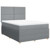 vidaXL Box spring postel s matrac&iacute; světle &scaron;ed&aacute; 160 x 200 cm textil