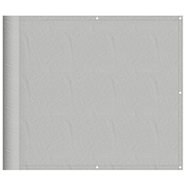 vidaXL Balkonov&aacute; z&aacute;stěna světle &scaron;ed&aacute; 90 x 600 cm 100% polyester oxford