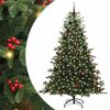 vidaXL Uměl&yacute; v&aacute;nočn&iacute; stromeček Zelen&aacute; 240 cm PVC, kov a plast