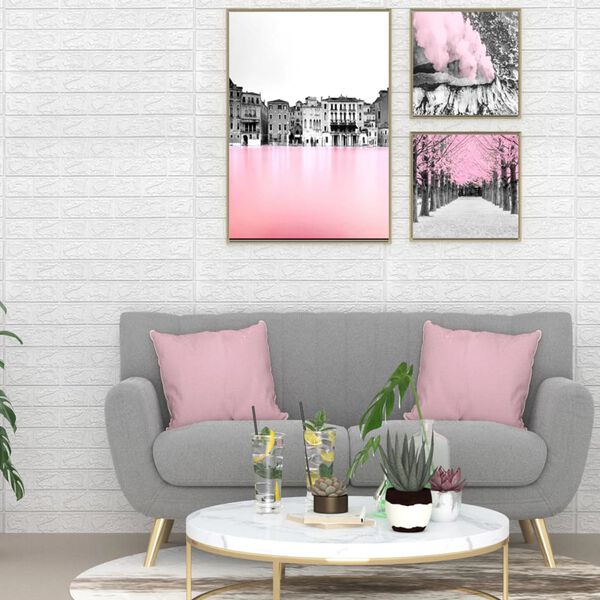 vidaXL 3D tapeta cihly samolepící 20 ks bílá