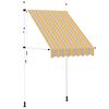 vidaXL Ručně zatahovac&iacute; mark&yacute;za 150 cm žluto-modr&eacute; pruhy
