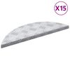 vidaXL Schodov&eacute; n&aacute;&scaron;lapy 15 ks 60 x 18 x 2,5 cm Stř&iacute;brn&aacute; Hlin&iacute;k