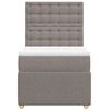 vidaXL Box spring postel s matrac&iacute; taupe 100 x 200 cm textil