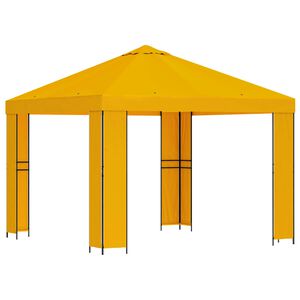 vidaXL Alt&aacute;n 3 x 3 m Žlut&aacute; Polyester a ocel 190 gsm