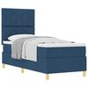 vidaXL Postel s boxspringem s čelo Modr&aacute; 80 x 200 cm textil