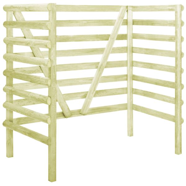 vidaXL Př&iacute;stře&scaron;ek na 2 popelnice 140x80x150 cm impregnovan&aacute; borovice