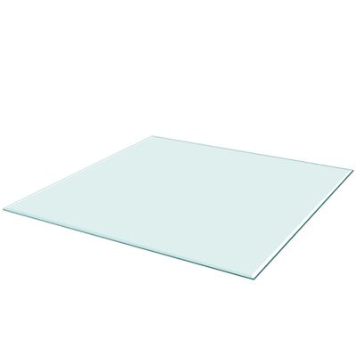 vidaXL Stolní deska z tvrzeného skla čtvercová 800x800 mm