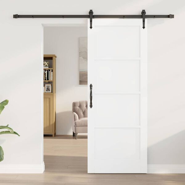 vidaXL Posuvn&eacute; dveře ORKDAL B&iacute;l&aacute; 78 x 202 cm Masivn&iacute; borov&eacute; dřevo