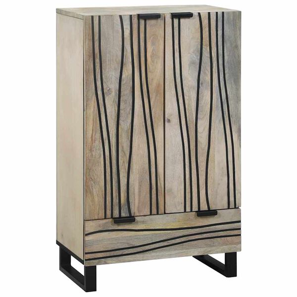 vidaXL Skř&iacute;ně a reg&aacute;ly na m&eacute;dia B&iacute;l&aacute; a čern&aacute; 60 x 33 x 100 cm