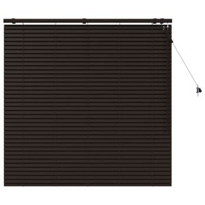 vidaXL Venet &scaron;koln&iacute; žaluzie Tmavě hněd&aacute; 140 x 130 cm 35 mm