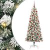 vidaXL Uměl&yacute; Skl&aacute;dac&iacute; V&aacute;nočn&iacute; Strom 300 LED Zelen&aacute; a b&iacute;l&aacute; 180 cm