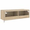 vidaXL N&aacute;stěnn&aacute; TV skř&iacute;ňka s LED osvětlen&iacute;m dub sonoma 100x35x31 cm