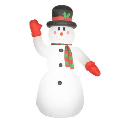 vidaXL Vánoční nafukovací sněhulák Santa LED IP44 300 cm