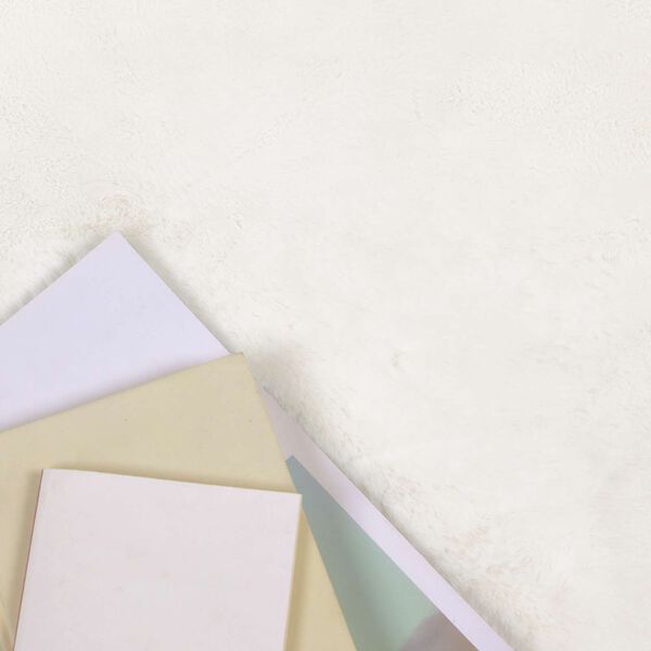 vidaXL Koberec z uměl&eacute; kr&aacute;lič&iacute; kože&scaron;iny Olite Kr&eacute;mov&aacute; 160 x 230 cm