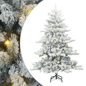 vidaXL Uměl&yacute; Skl&aacute;dac&iacute; V&aacute;nočn&iacute; Strom s stojanem B&iacute;l&aacute; 150 cm PVC a ocel