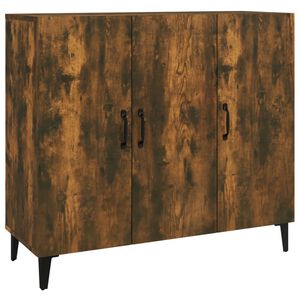 vidaXL Př&iacute;born&iacute;k kouřov&yacute; dub 90 x 34 x 80 cm kompozitn&iacute; dřevo