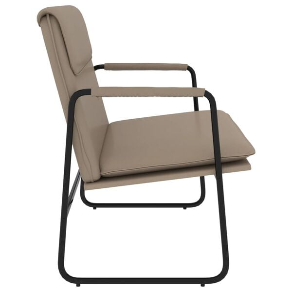 vidaXL Lavice cappuccino 100 x 64 x 80 cm umělá kůže