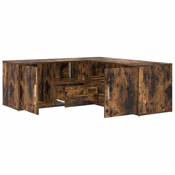 vidaXL Rohov&aacute; skř&iacute;ňka kouřov&yacute; dub 200 x 40 x 45 cm kompozitn&iacute; dřevo