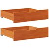 vidaXL Z&aacute;suvky pod postel 2 ks voskově hněd&eacute; 75x55x17cm masiv borovice