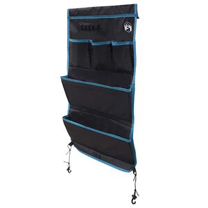 vidaXL Skladovac&iacute; s&aacute;ček s &uacute;loži&scaron;těm Čern&aacute; a modr&aacute; 91 x 47,5 cm oxford