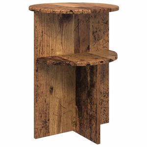 vidaXL Bočn&iacute; stůl Star&eacute; dřevo &Oslash; 39,5 x 55 cm Kompozitn&iacute; dřevo
