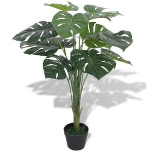 vidaXL Uměl&aacute; rostlina monstera s květin&aacute;čem 70 cm zelen&aacute;