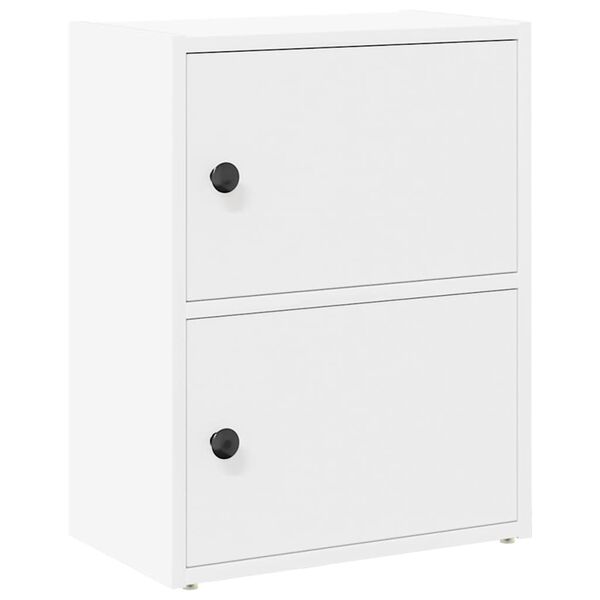 vidaXL Knihovna b&iacute;l&aacute; 40x24x52 cm kompozitn&iacute; dřevo