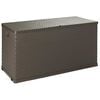 vidaXL Zahradn&iacute; &uacute;ložn&yacute; box hněd&yacute; 120 x 56 x 63 cm PP ratan