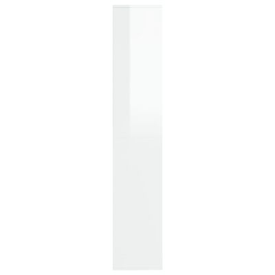vidaXL Botník bílý s vysokým leskem 54 x 34 x 183 cm dřevotříska