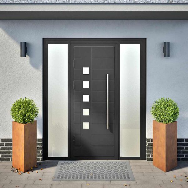 vidaXL Zahradní truhlíky 2 ks trojúhelníkové 40x40x75 cm zvětralá ocel