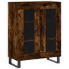 vidaXL Skř&iacute;ň highboard kouřov&yacute; dub 69,5 x 34 x 180 cm kompozitn&iacute; dřevo