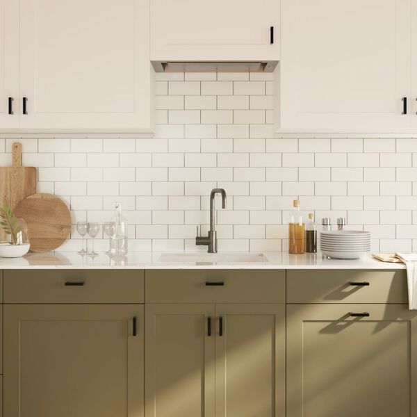 vidaXL Nábytkové úchytky 20 ks černé 64 mm nerezová ocel