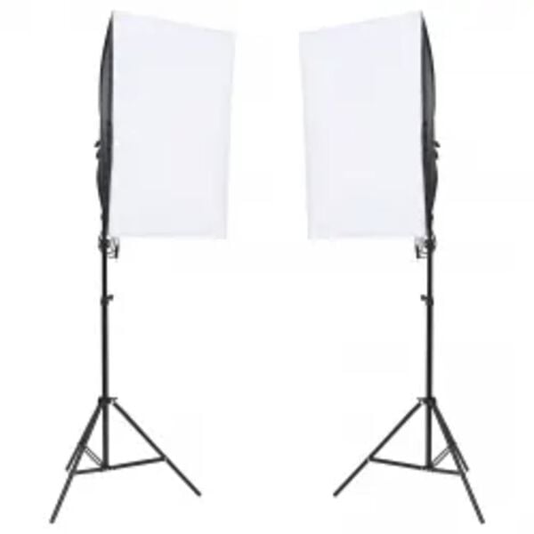 vidaXL Ateliérové vybavení sada se světly, pozadím a odraznou deskou