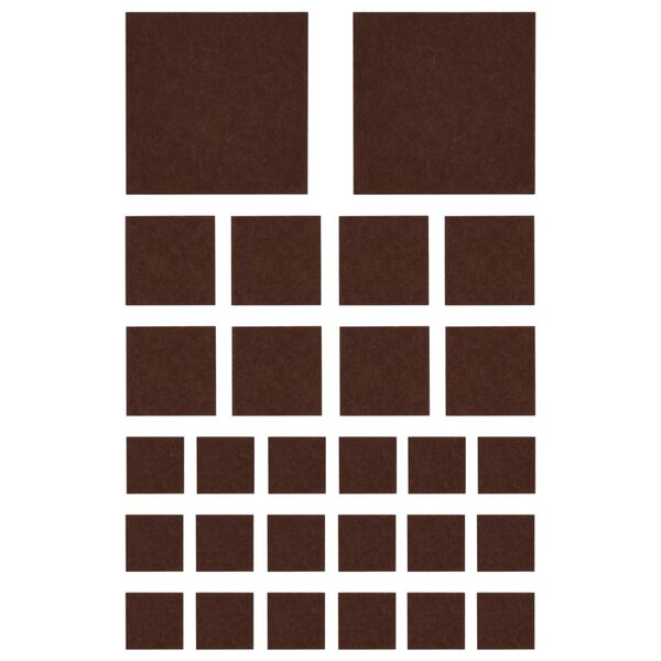 vidaXL Plstěné chrániče podlahy 72 ks