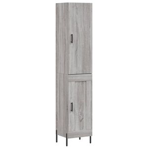 vidaXL Skř&iacute;ň highboard &scaron;ed&aacute; sonoma 34,5 x 34 x 180 cm kompozitn&iacute; dřevo
