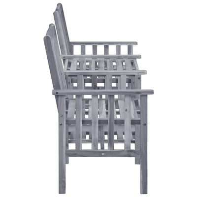 vidaXL Zahradní židle s čajovým stolkem 159x61x92 cm masivní akácie